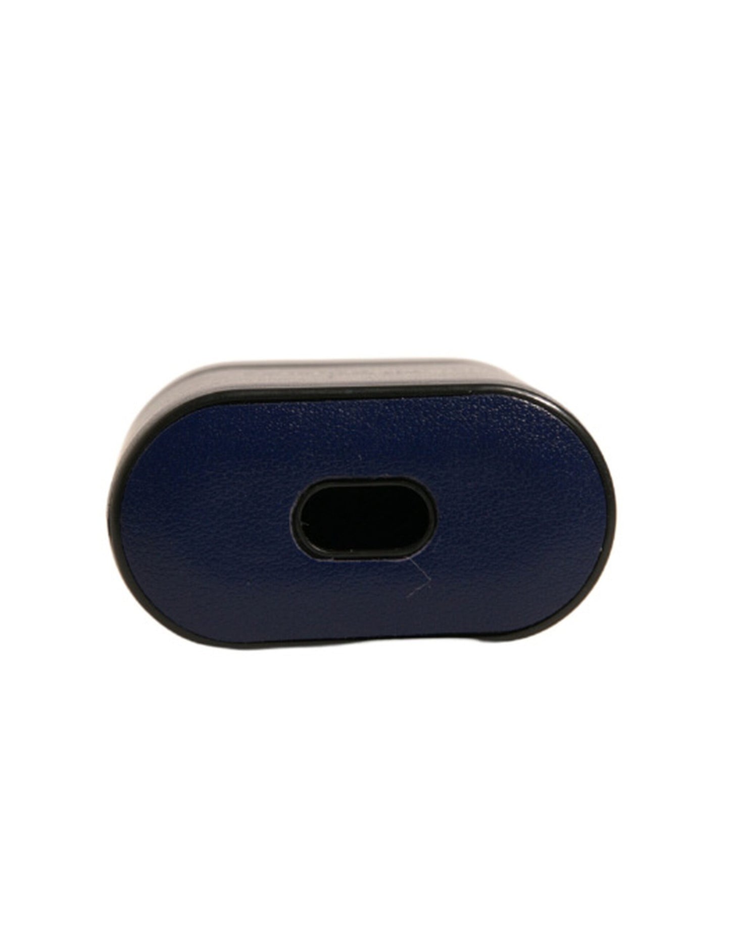 Dolce &amp; Gabbana Blå Læder Flip Holder Airpods Etui