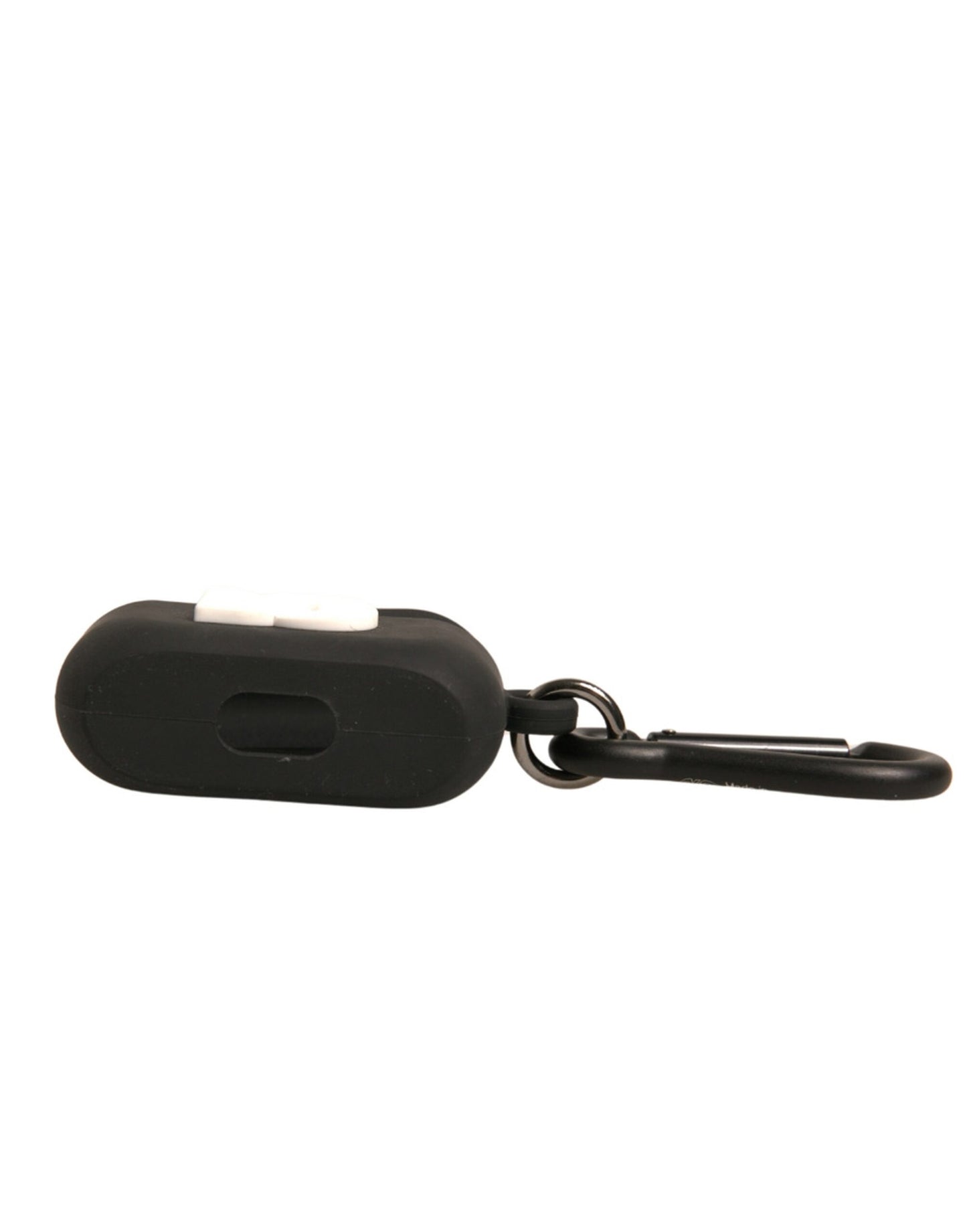 Dolce &amp; Gabbana Sort Silikone Gummi Logo Præget Airpods Etui