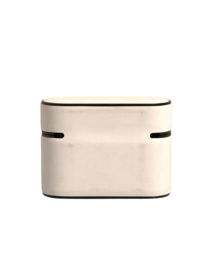 Dolce &amp; Gabbana Hvid PVC Præget Logo Plaque Holder til Airpods