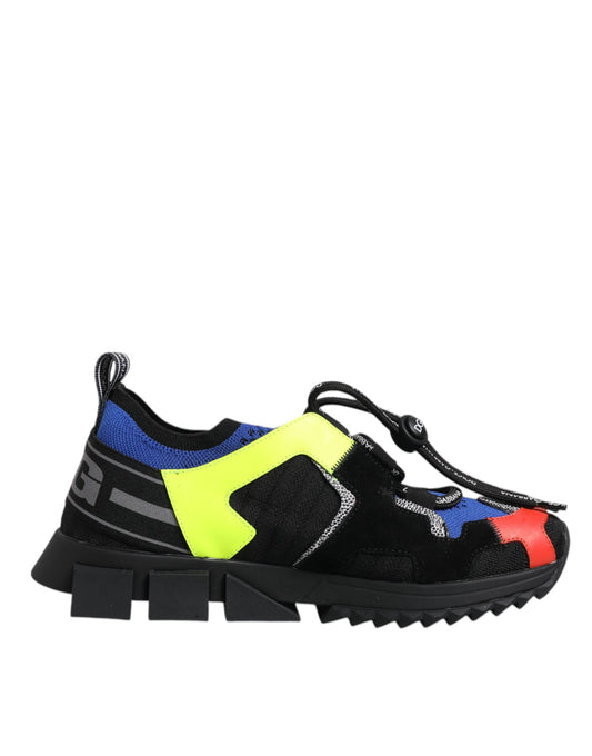 Dolce &amp; Gabbana Multicolor Mesh Sorrento Trekking Sneakers Sko
