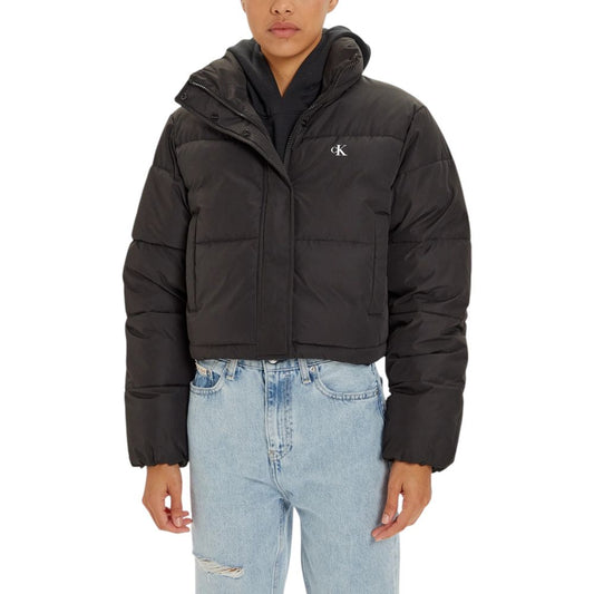 Calvin Klein Jeans Sorte Polyesterjakker &amp; Frakke