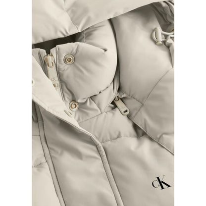 Calvin Klein Jeans Beige genbrugspolyesterjakker og -frakker