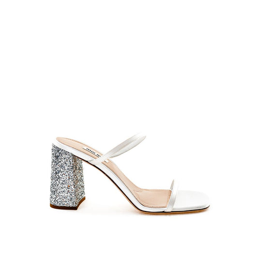 Miu Miu Hvid Silkesandal