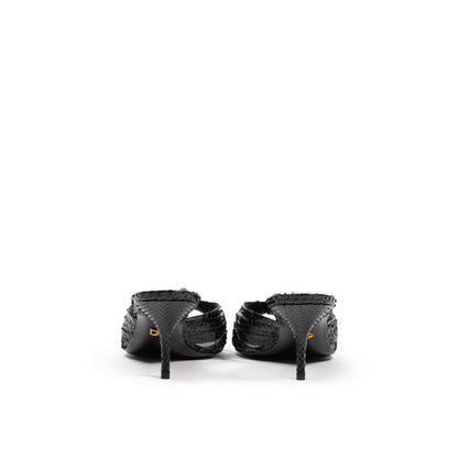 Dolce &amp; Gabbana sort læder Di Pitone sandal