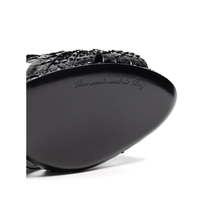 Dolce &amp; Gabbana sort læder Di Pitone sandal