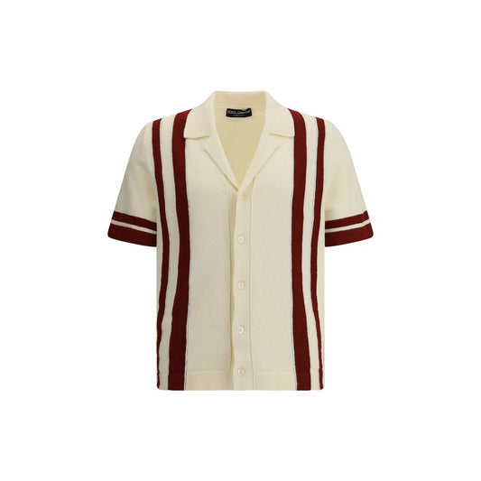 Dolce &amp; Gabbana strikket bowlingskjorte