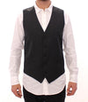 Dolce & Gabbana Elegant gråstribet kjolevest