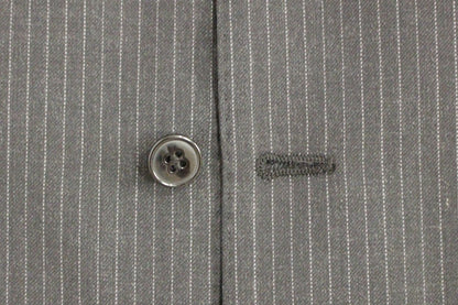 Dolce &amp; Gabbana Elegant Grå Stribet Kjolevest
