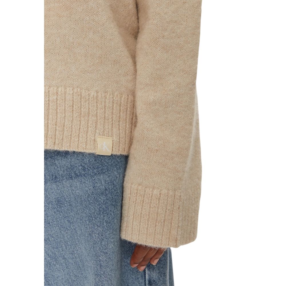 Calvin Klein Jeans Beige Polyestertrøje