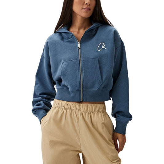 Calvin Klein Jeans Lyseblå Bomuldssweater