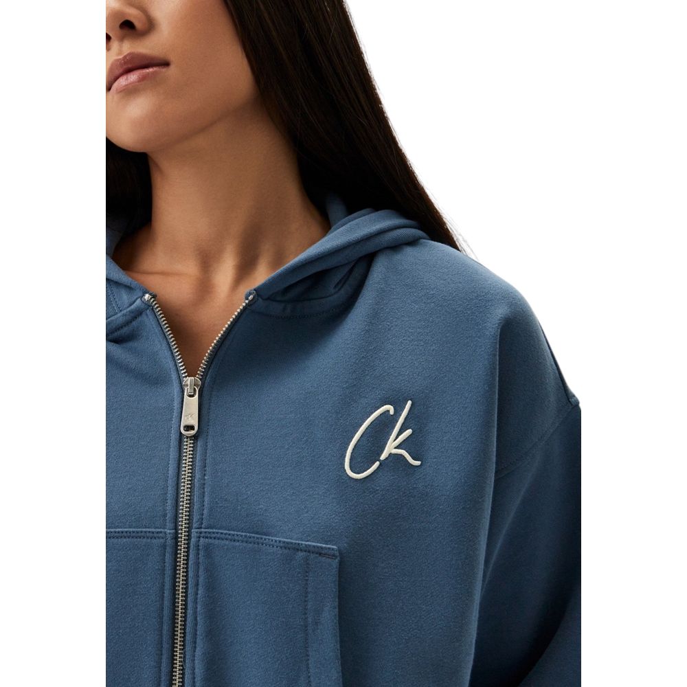 Calvin Klein Jeans Lyseblå Bomuldssweater