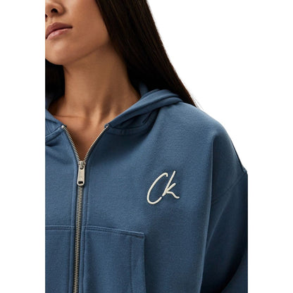 Calvin Klein Jeans Lyseblå Bomuldssweater