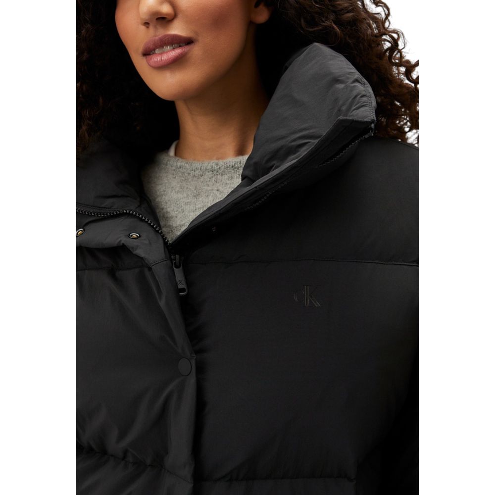 Calvin Klein Jeans Sorte Polyesterjakker &amp; Frakke