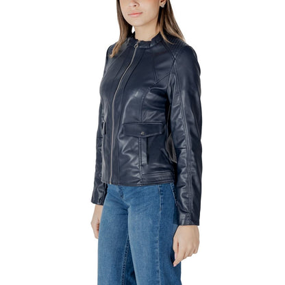Street One Black Polyester Jackets & Coat