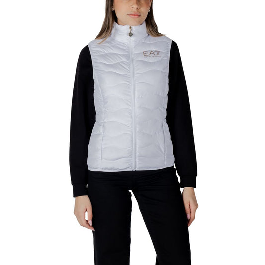 EA7 Emporio Armani Hvide Polyesterjakker &amp; Frakker