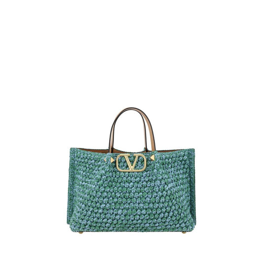 Valentino Garavani Raffia mulepose