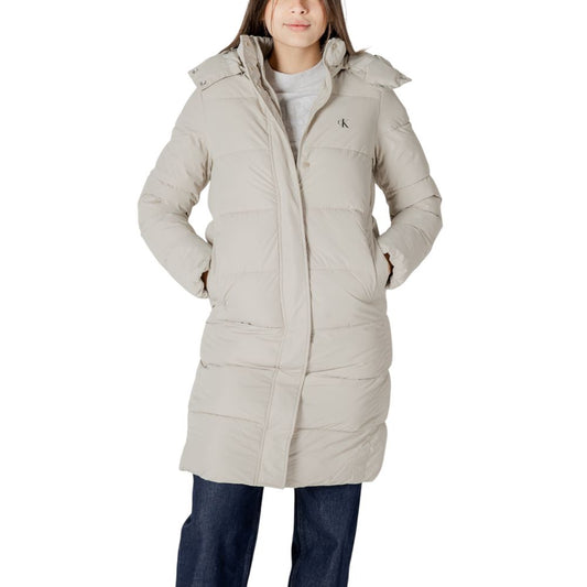 Calvin Klein Jeans Beige Polyesterjakker &amp; Frakke