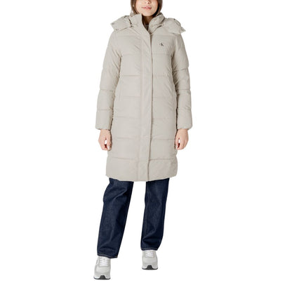Calvin Klein Jeans Beige Polyesterjakker &amp; Frakke