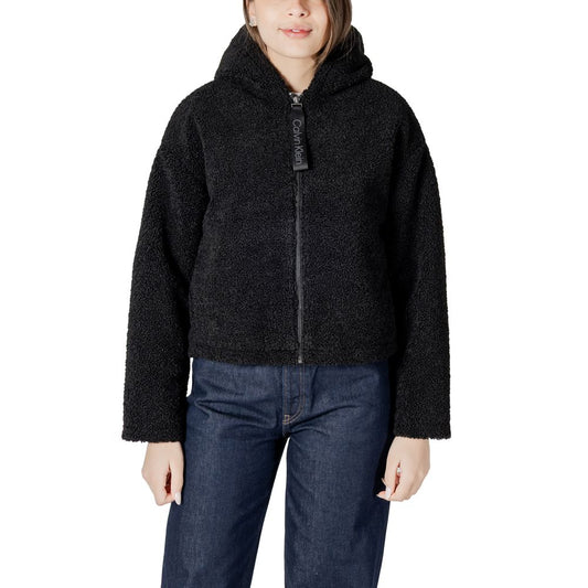 Calvin Klein Jeans Sorte Polyesterjakker &amp; Frakke