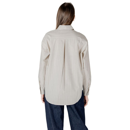 Calvin Klein Jeans Beige Bomuldsskjorte