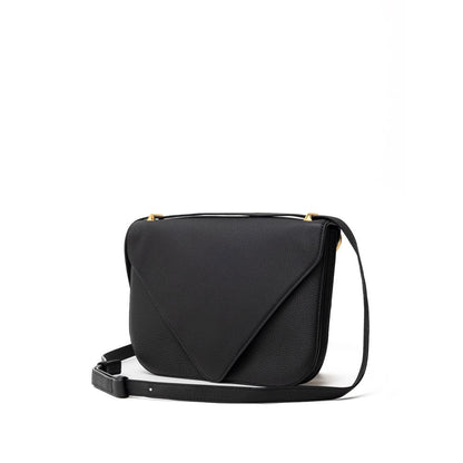Bottega Veneta sort læder skuldertaske
