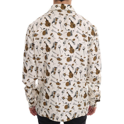 Dolce &amp; Gabbana Flerfarvet Silkeskjorte