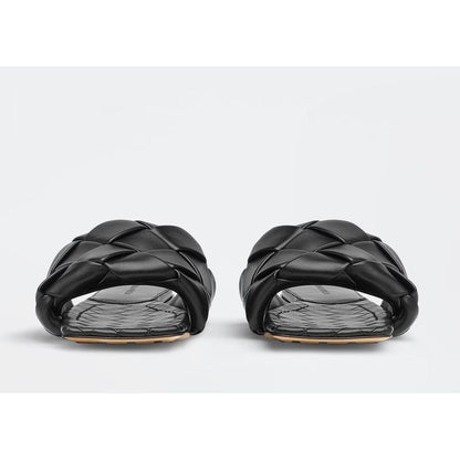 Bottega Veneta sort lædersandal