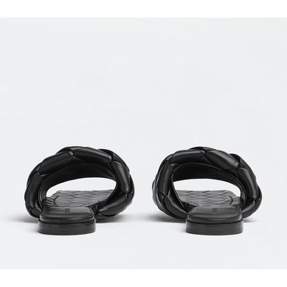 Bottega Veneta sort lædersandal