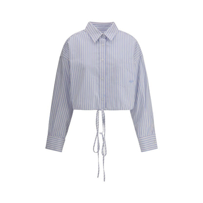 Alexander Wang Cropped Stribet Skjorte