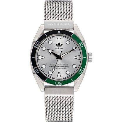 Adidas Gray Stainless Steel Stainless Steel Watch