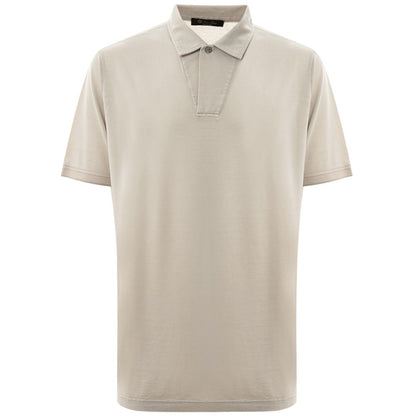 Loro Piana Grå bomulds poloshirt