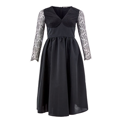 Lardini Elegant Sort Polyesterkjole