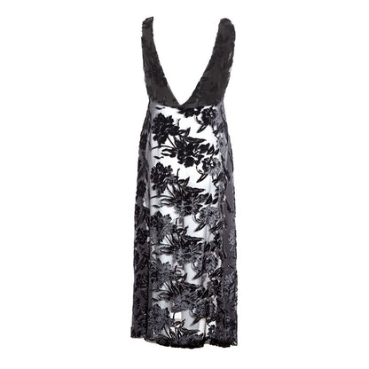Lardini Elegant Sort Viskosekjole