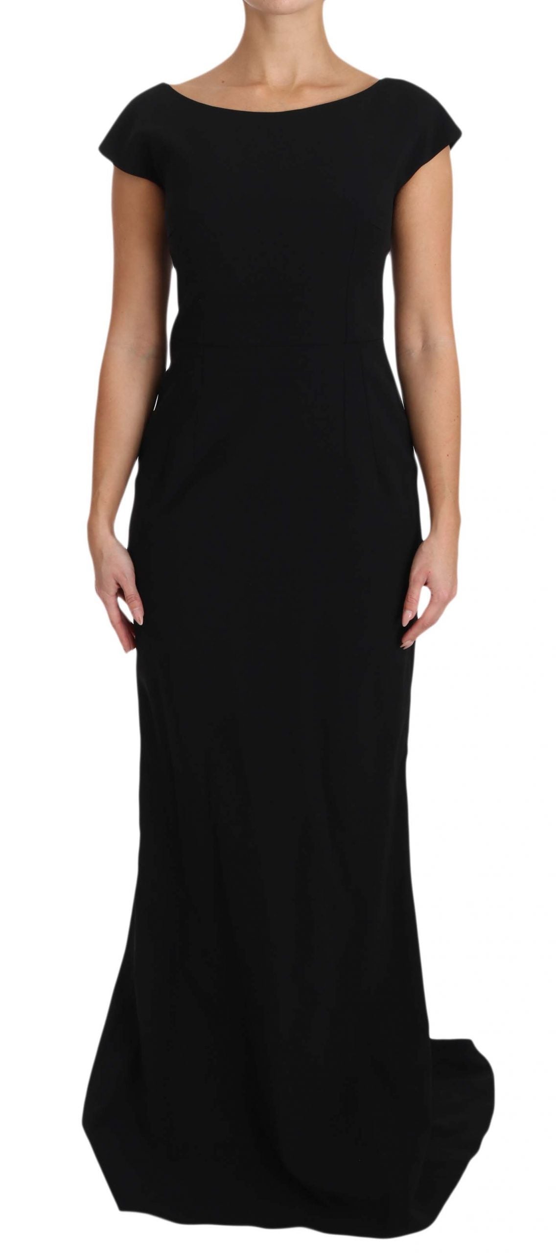 Dolce &amp; Gabbana Elegant Sort Maxi Skede Kjole