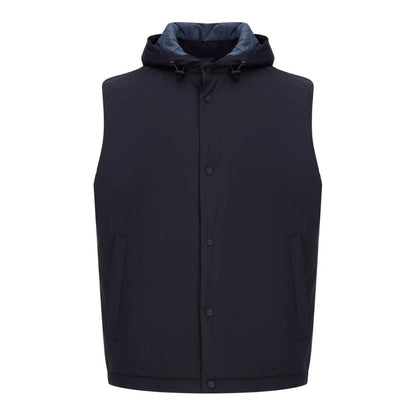 Herno Blue Nylon Vest