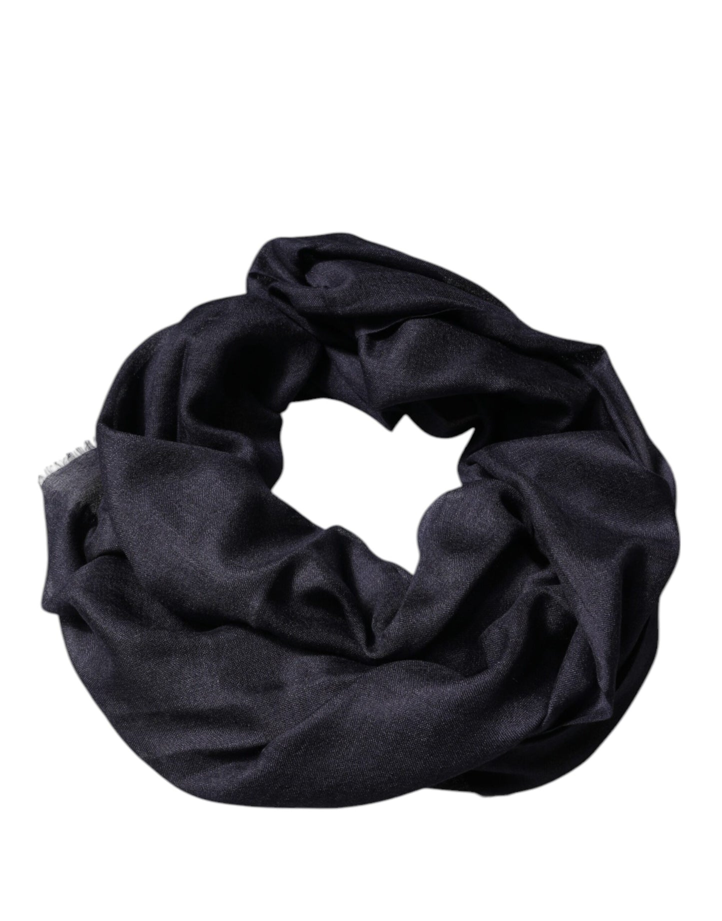 Dolce &amp; Gabbana Sort Cashmere Foulard Hals Wrap Sjal Halstørklæde