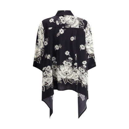 P.A.R.O.S.H. Asymmetric Floral print Shirt