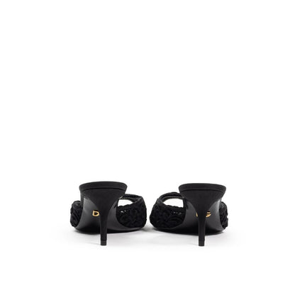 Dolce &amp; Gabbana sort bomuldssandaler