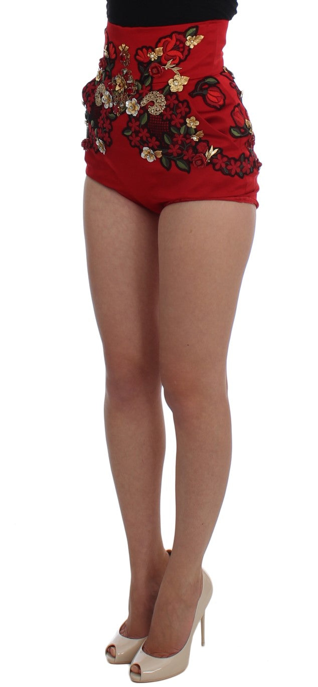 Dolce &amp; Gabbana Enchanted Sicily Broderet Silkeshorts