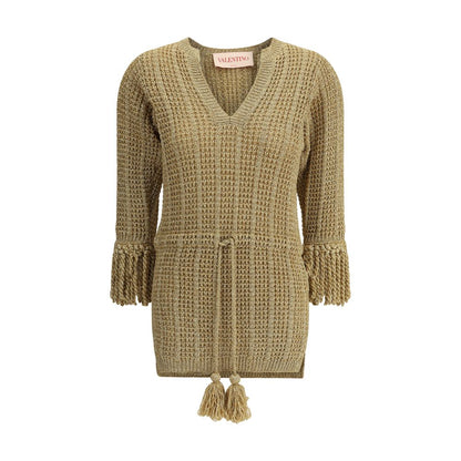 Valentino Lurex strikket kort kjole