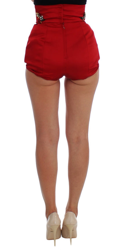 Dolce &amp; Gabbana Enchanted Sicily krystaludsmykkede silkeshorts
