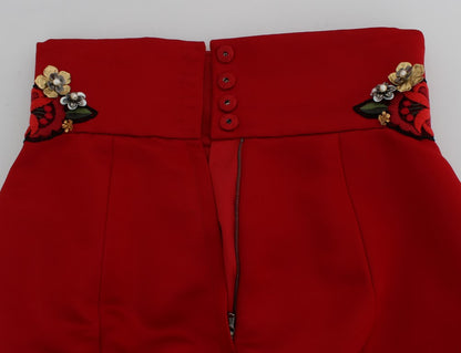 Dolce &amp; Gabbana Enchanted Sicily krystaludsmykkede silkeshorts