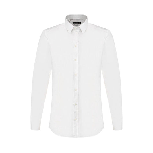 Dolce &amp; Gabbana Hvid Bomuldsskjorte