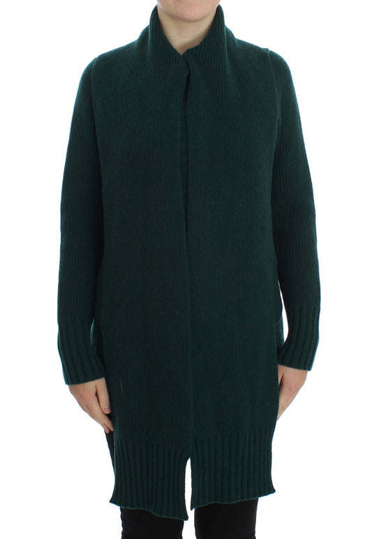 Dolce &amp; Gabbana Elegant grøn cashmere cardigan sweater