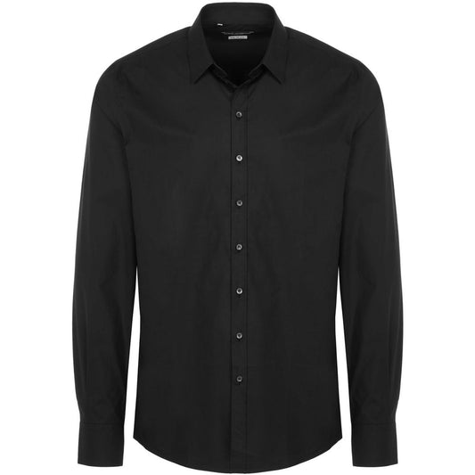 Dolce &amp; Gabbana Sort bomuldsskjorte