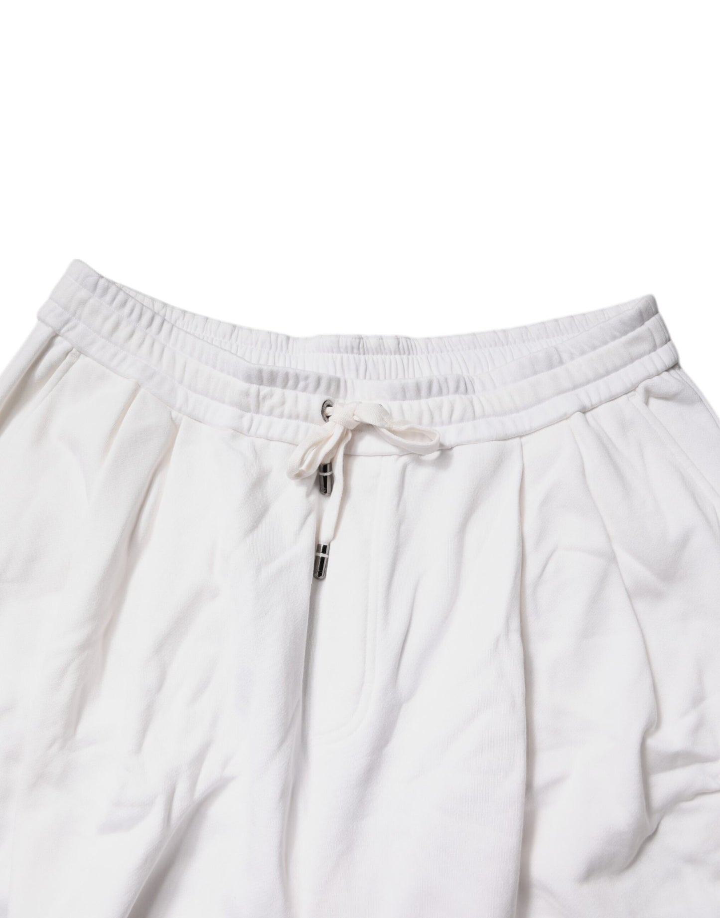 Dolce &amp; Gabbana Hvide Bomulds Cargo Bermuda Sweatshorts Shorts