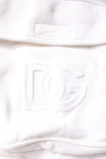Dolce &amp; Gabbana Hvide Bomulds Cargo Bermuda Sweatshorts Shorts