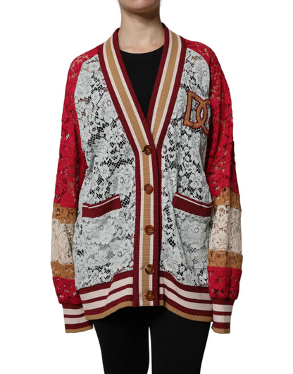 Dolce &amp; Gabbana Flerfarvet Blomsterprintet Cardigan i Blonde