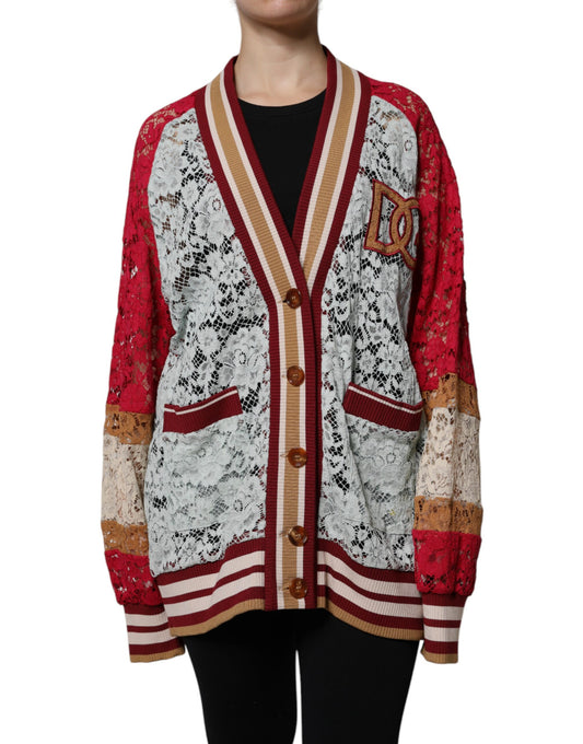 Dolce &amp; Gabbana Flerfarvet Blomsterprintet Cardigan i Blonde