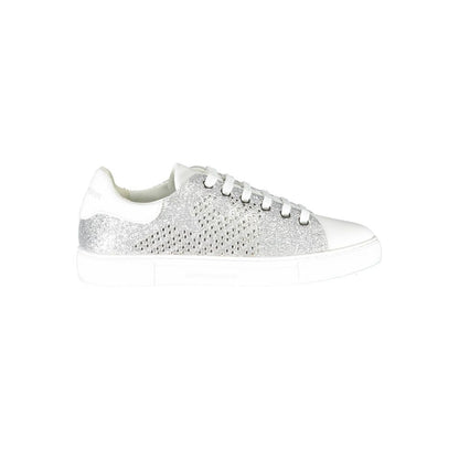 Emporio Armani sølvfarvet polyester damesko